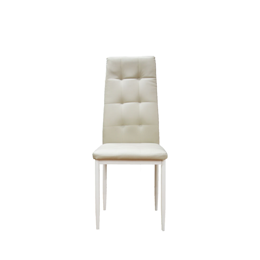39651 SANDER DINING CHAIR DC-303 TORTORA PU + WHITE LEG