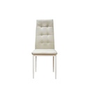 39651 SANDER DINING CHAIR DC-303 TORTORA PU + WHITE LEG
