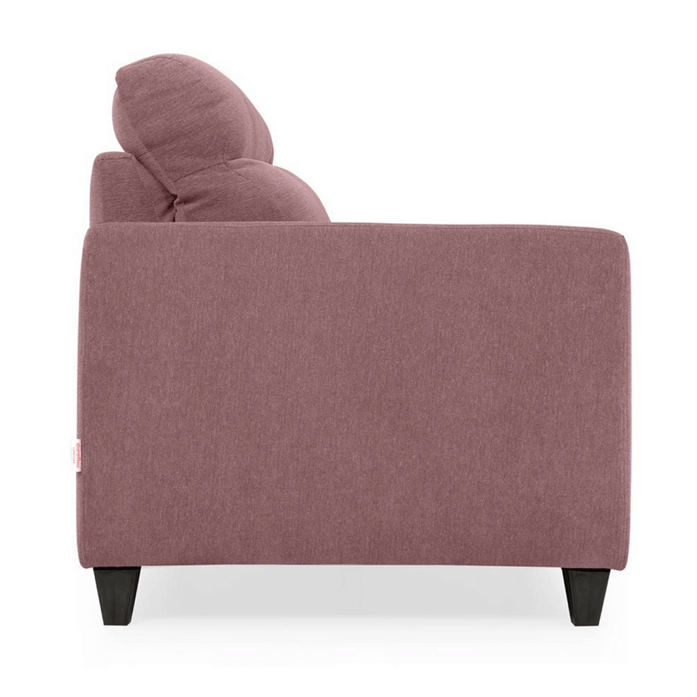 63669 DUROFLEX SOFA WITH LOUNGER ZIVO PLUS DUSKY PINK FABRIC 3SEATER  