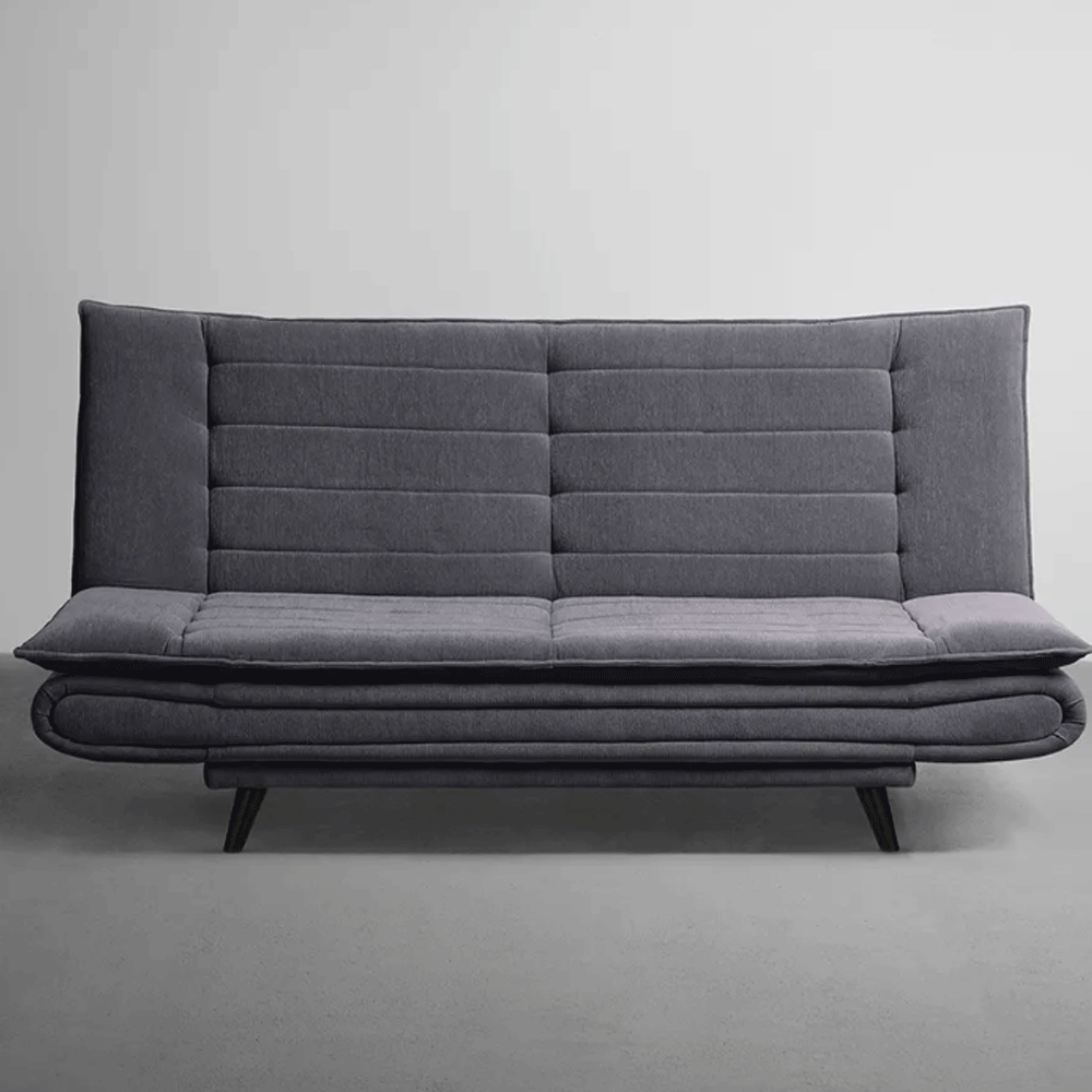 63657 SOFABED TWO - FOLDABLE 3 SEATER SOFA CUM BED, (FABRIC, ASH GREY)