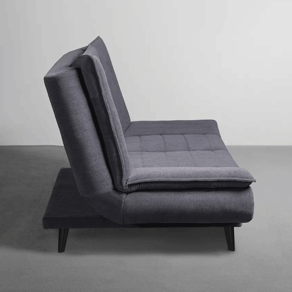 63657 SOFABED TWO - FOLDABLE 3 SEATER SOFA CUM BED, (FABRIC, ASH GREY)