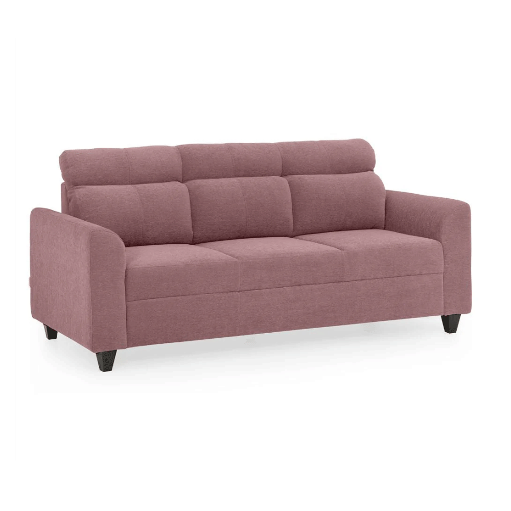 19466 DUROFLEX SOFA ZIVO PLUS 3SEATER DUSKY PINK