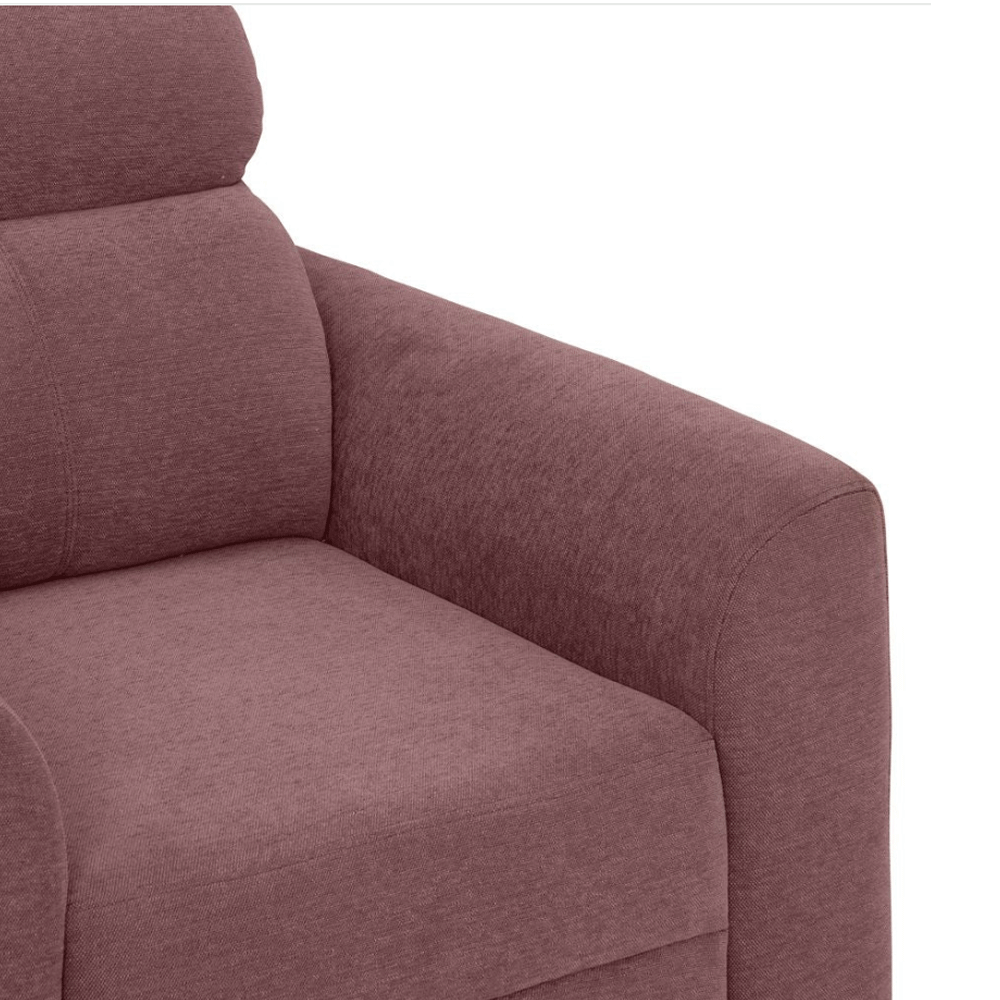 19466 DUROFLEX SOFA ZIVO PLUS 3SEATER DUSKY PINK