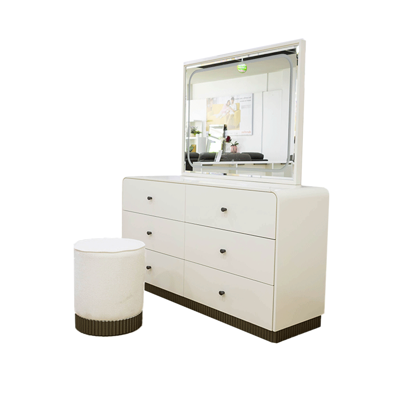 68223 DRESSER 1083 WITH MIRROR & STOOL WITH LED TOUCHING CONTROL