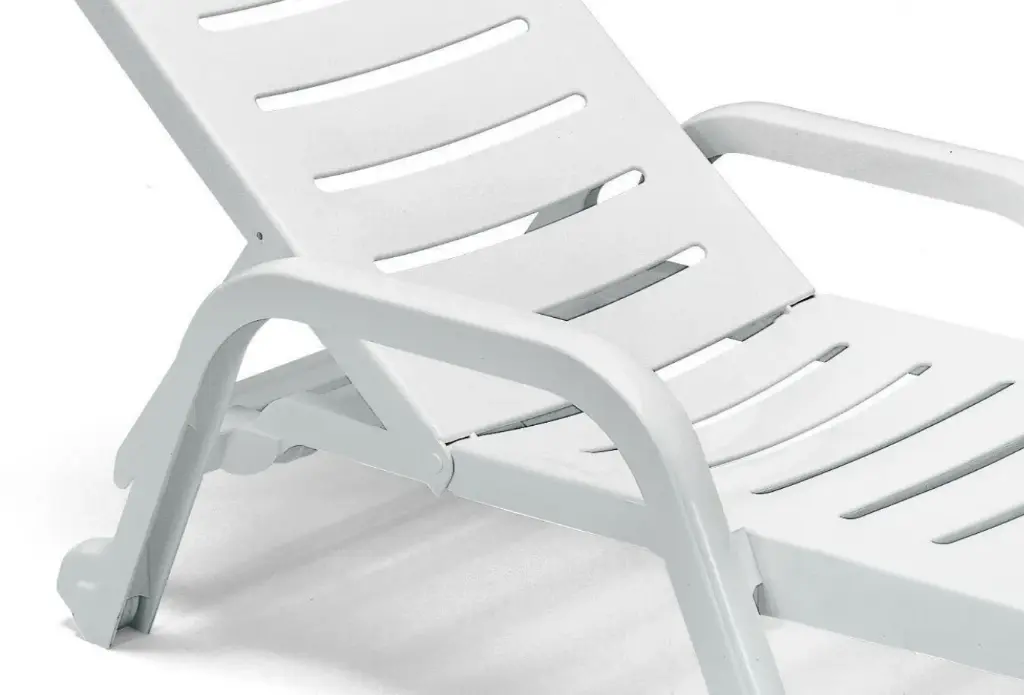 11062 PLASTIC SUN BED CASABLANCA 1255 WHITE SCAB