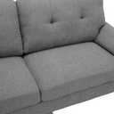 45423 LAMONA FABRIC SOFA 3/S DGY