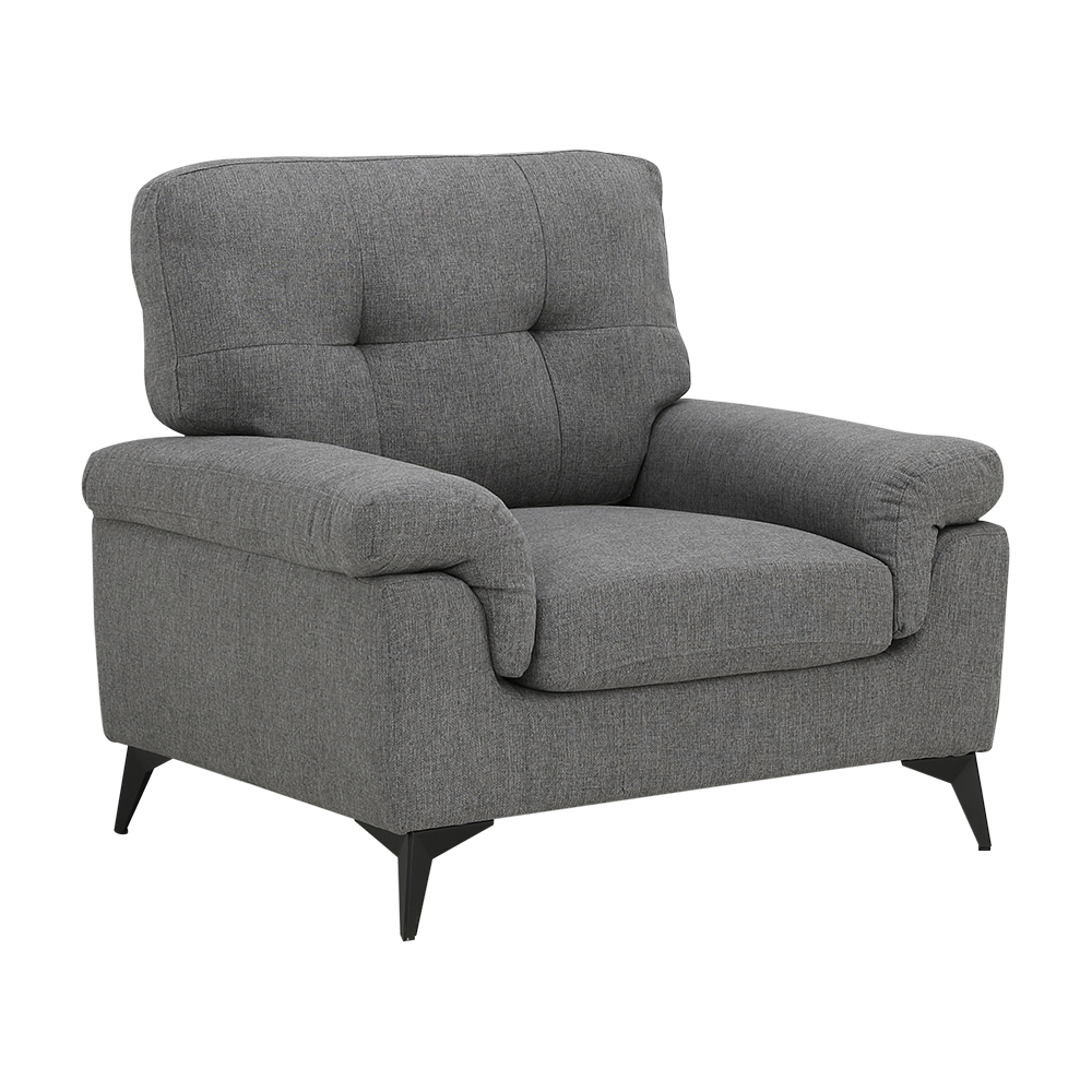 45424 LAMONA FABRIC SOFA 1/S DGY   