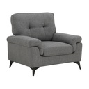 45424 LAMONA FABRIC SOFA 1/S DGY   