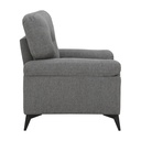 45424 LAMONA FABRIC SOFA 1/S DGY   