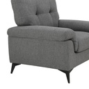 45424 LAMONA FABRIC SOFA 1/S DGY   
