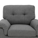 45424 LAMONA FABRIC SOFA 1/S DGY   