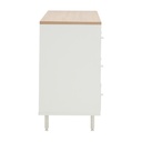 45426 MINIMAL CHEST OF 6 DRAWERS 120 CM. WT/LW	 