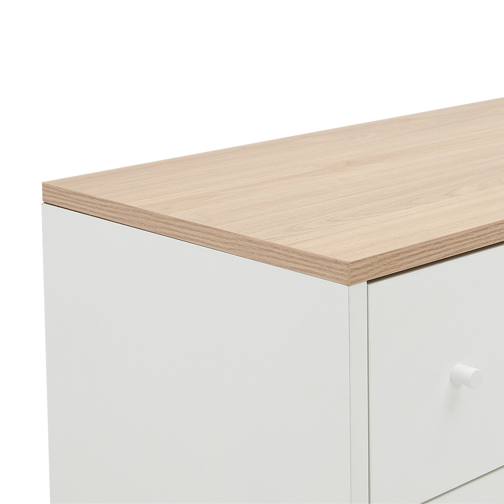 45426 MINIMAL CHEST OF 6 DRAWERS 120 CM. WT/LW	 