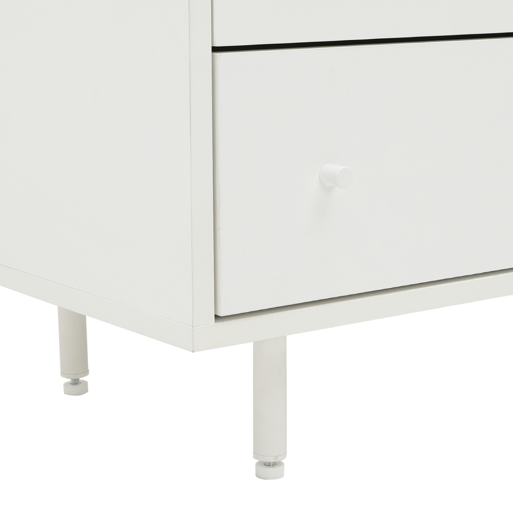 45426 MINIMAL CHEST OF 6 DRAWERS 120 CM. WT/LW	 