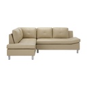 45427 OVIRA/L  PVC CORNER SOFA/R CR            