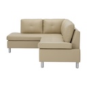 45427 OVIRA/L  PVC CORNER SOFA/R CR            