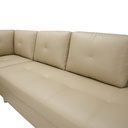 45427 OVIRA/L  PVC CORNER SOFA/R CR            
