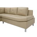 45427 OVIRA/L  PVC CORNER SOFA/R CR            