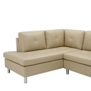 45427 OVIRA/L  PVC CORNER SOFA/R CR            