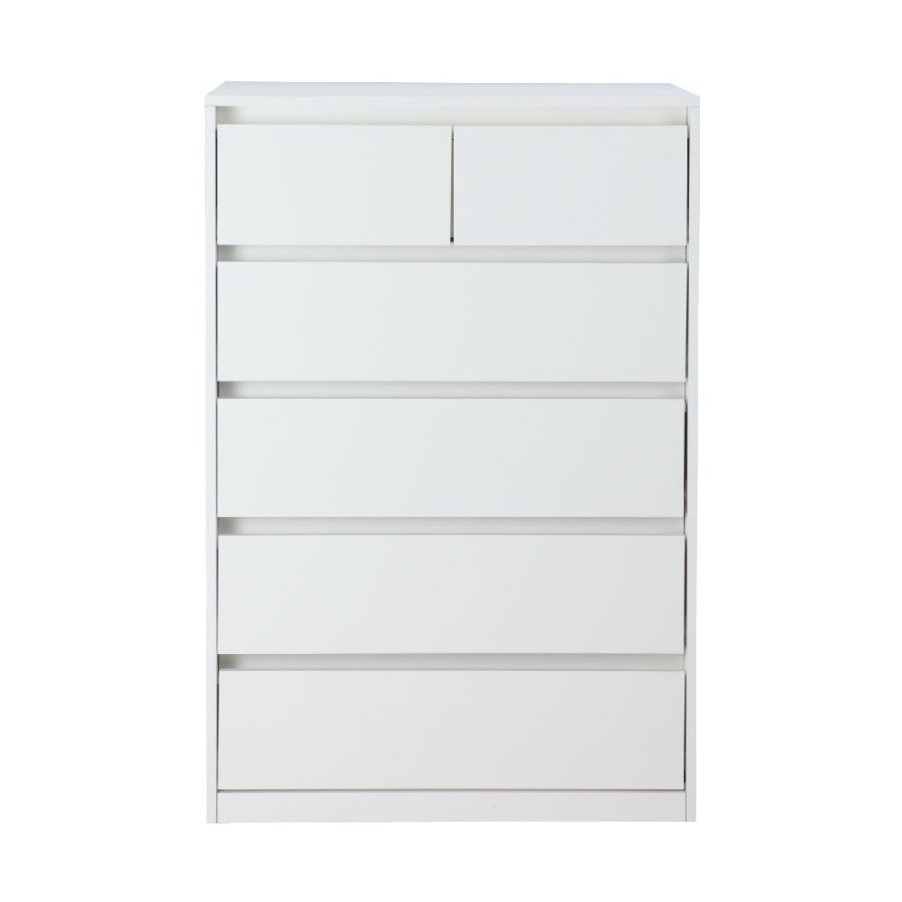 66520 MOLLY/P CHEST 6 DRAWERS WT