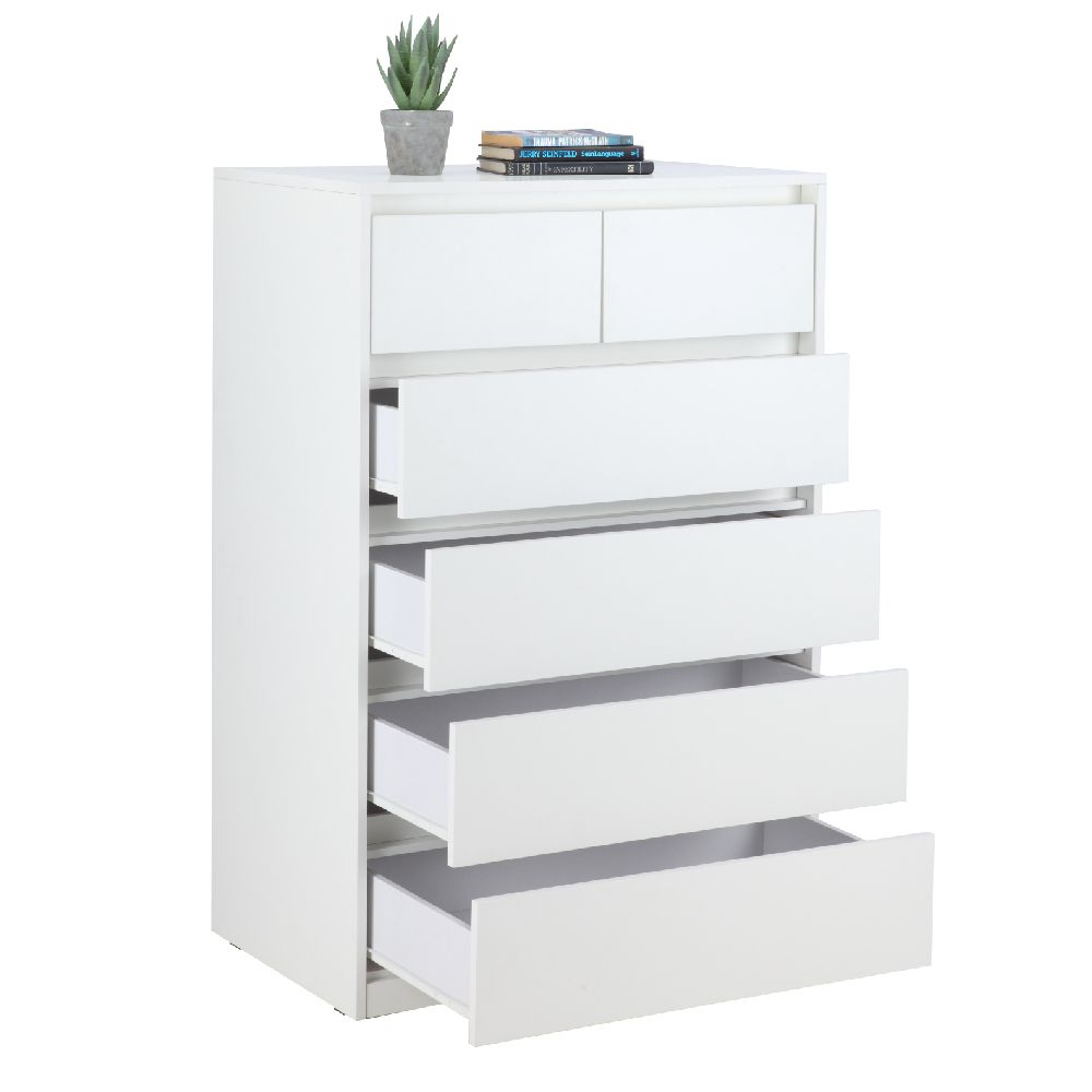 66520 MOLLY/P CHEST 6 DRAWERS WT