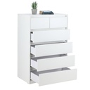 66520 MOLLY/P CHEST 6 DRAWERS WT