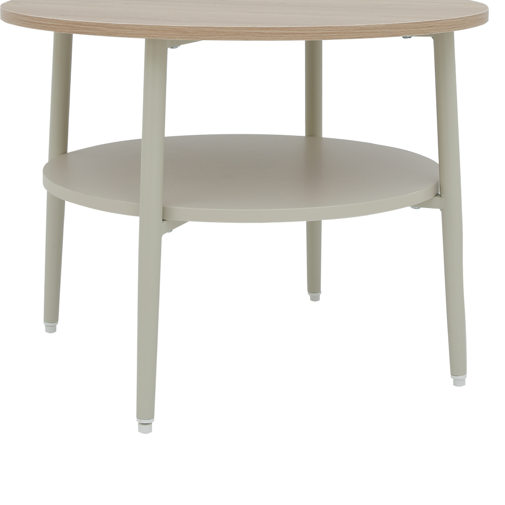 45444 LUNIE ROUND COFFEE TABLE 60 CM. BE/NT   