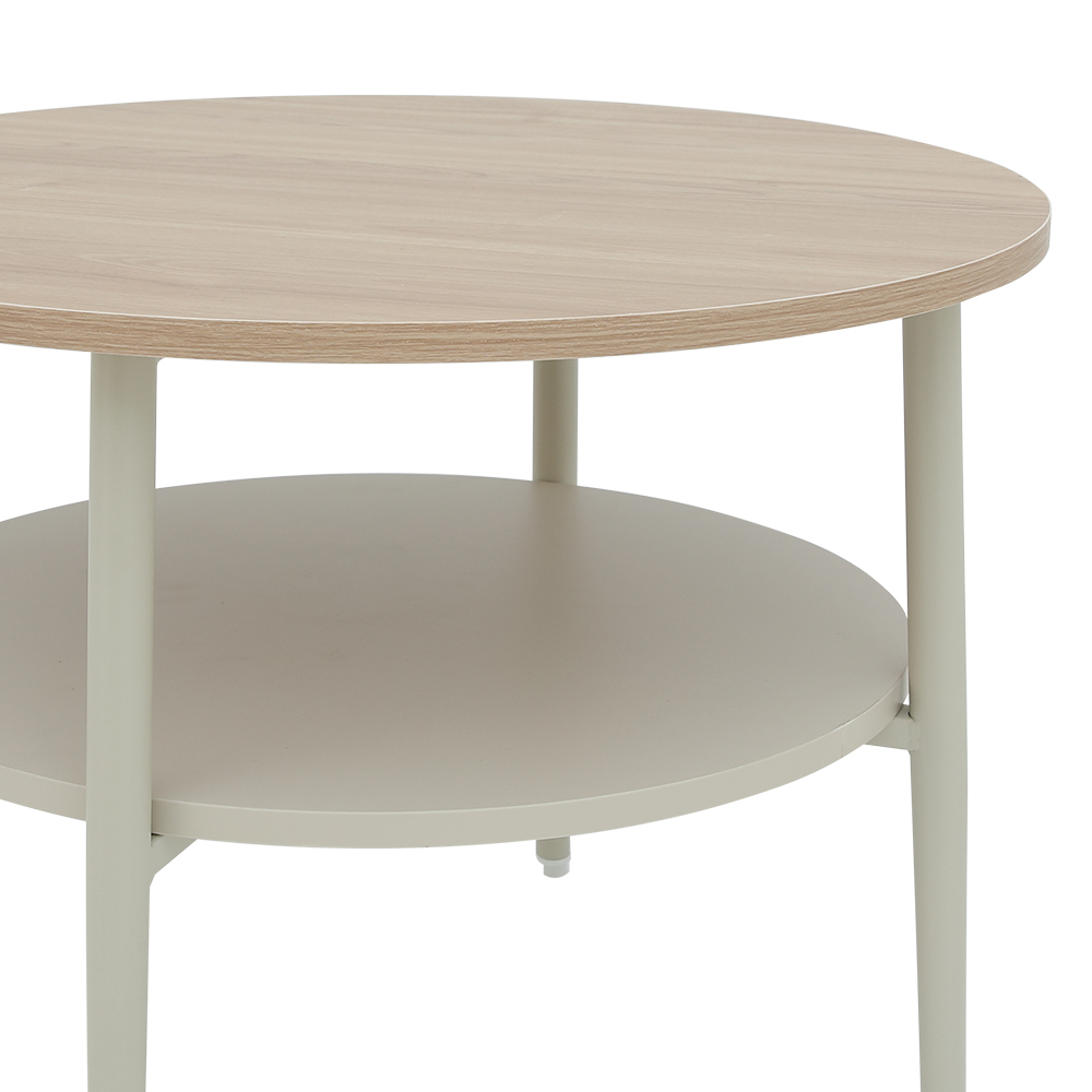 45444 LUNIE ROUND COFFEE TABLE 60 CM. BE/NT   