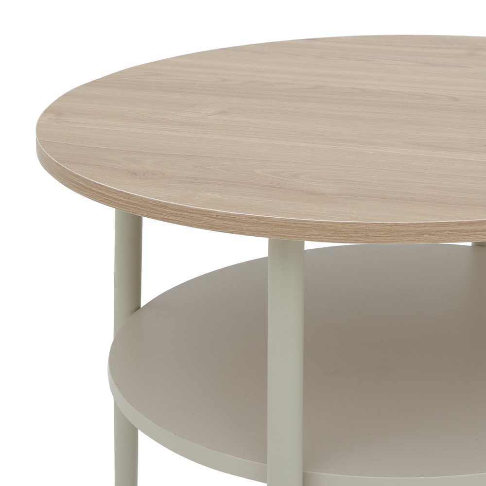45444 LUNIE ROUND COFFEE TABLE 60 CM. BE/NT   
