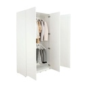 66524 VASIM 3 DOOR WARDROBE WT