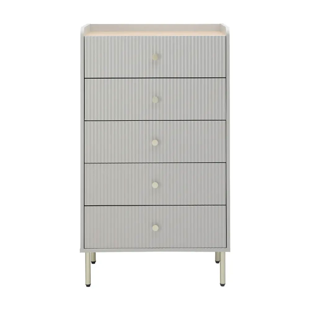 40406 SEOUL CHEST OF 5 DRAWERS70 CM GY 