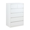 66520 MOLLY/P CHEST 6 DRAWERS WT