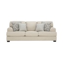 66556 WESTMINSTER FABRIC SOFA 3/S BE, EASY CLEAN UPHOLSTERED,RUBBER WOOD LEGS 