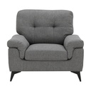 45424 LAMONA FABRIC SOFA 1/S DGY   