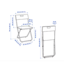 19149 WHITE FOLDING CHAIR 60217799