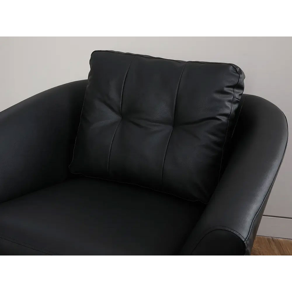 42482 MAX PVC 1/S SOFA BK 95X80X86CM