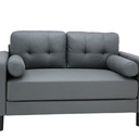 66540 RAFFY FABRIC SOFA 2/S GY