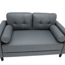 66540 RAFFY FABRIC SOFA 2/S GY