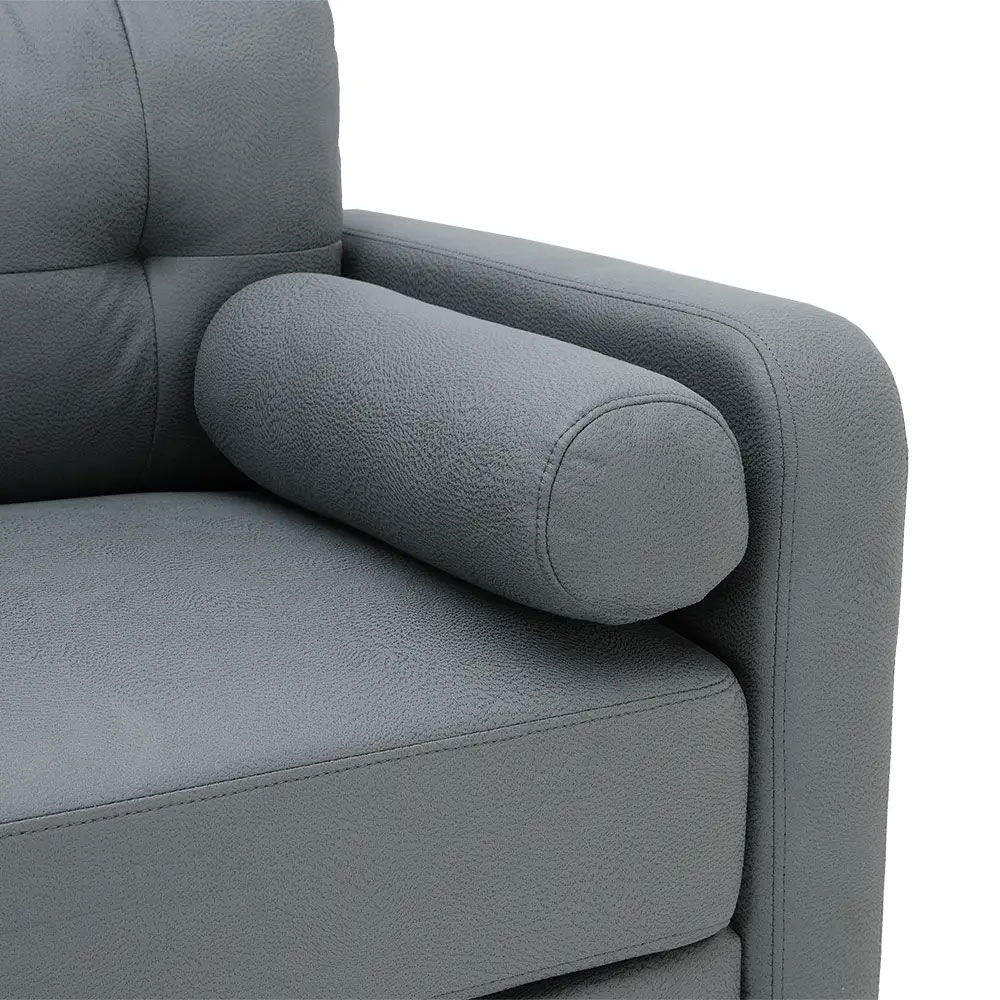 66540 RAFFY FABRIC SOFA 2/S GY