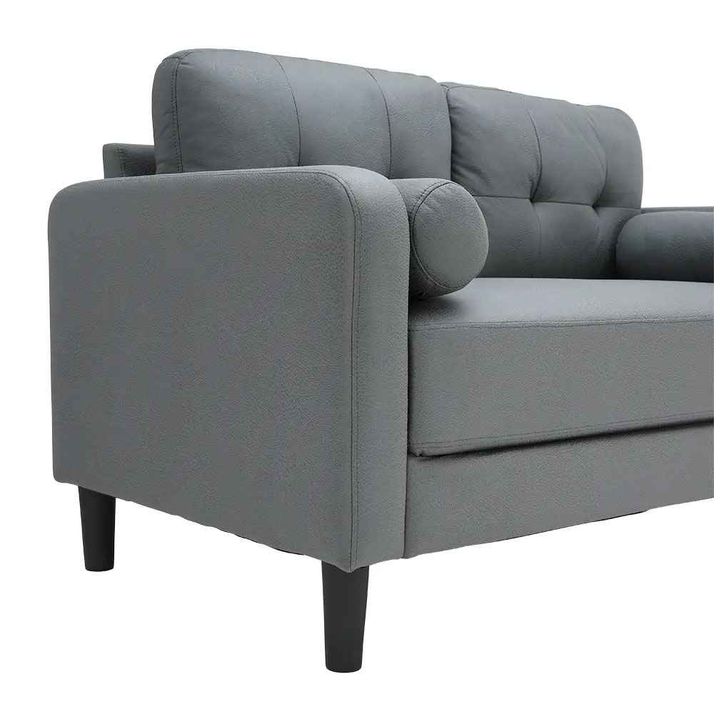 66540 RAFFY FABRIC SOFA 2/S GY