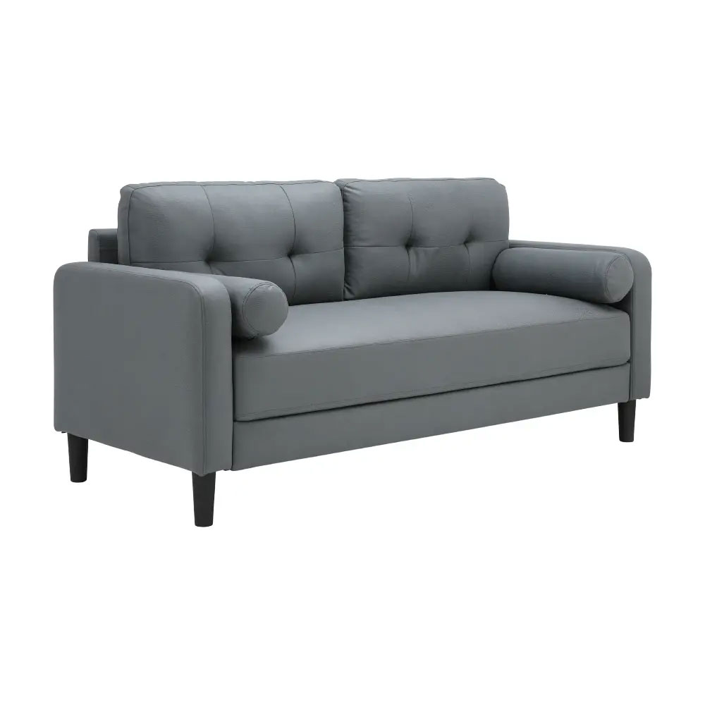 66541 RAFFY FABRIC SOFA 3/S GY 