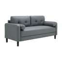 66541 RAFFY FABRIC SOFA 3/S GY 