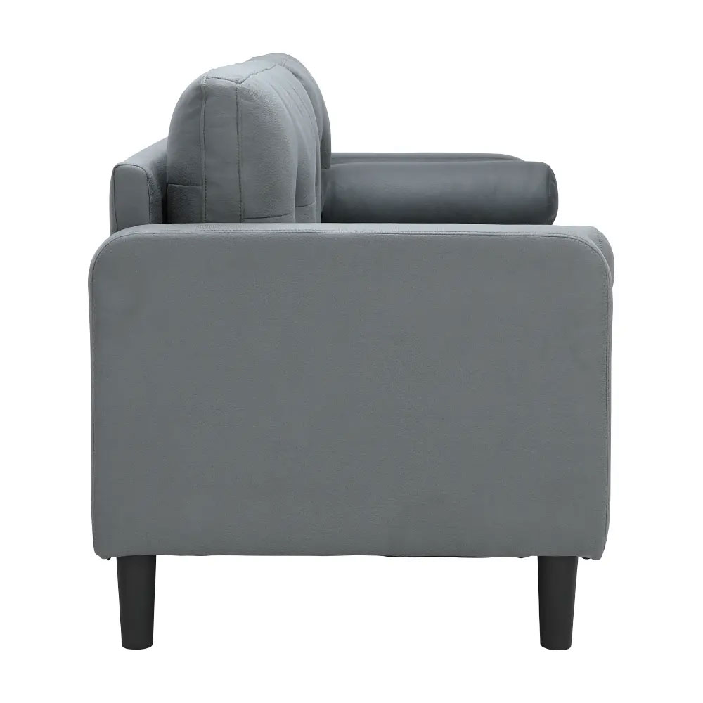 66541 RAFFY FABRIC SOFA 3/S GY 