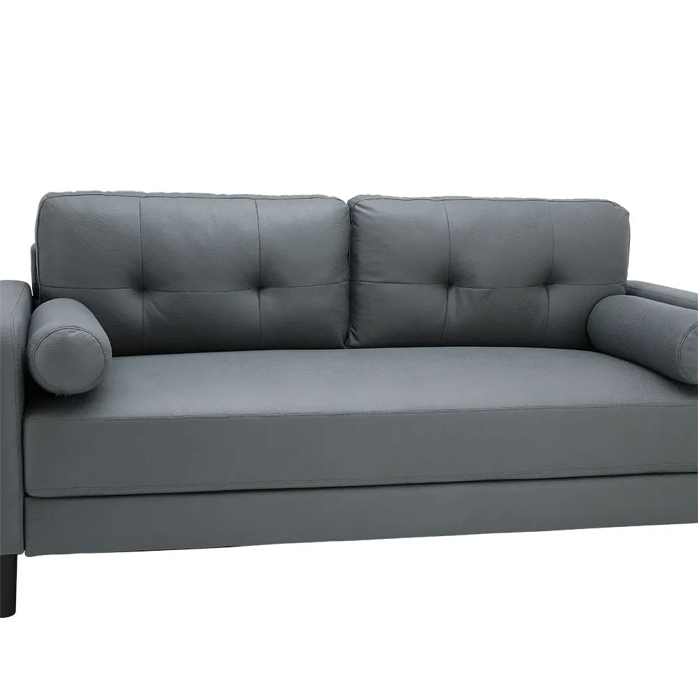 66541 RAFFY FABRIC SOFA 3/S GY 