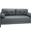 66541 RAFFY FABRIC SOFA 3/S GY 