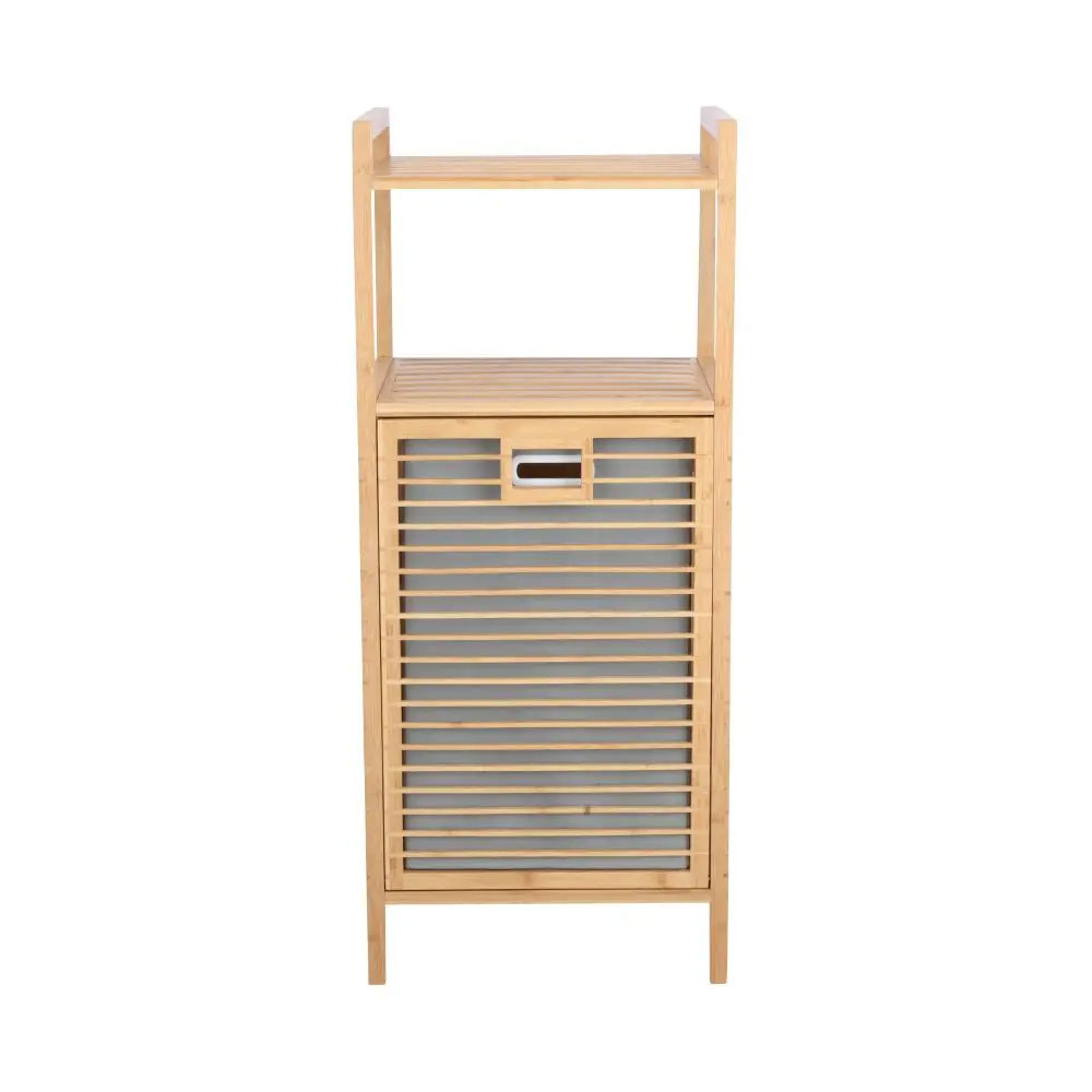 61114 ELVIDA STORAGE SHELF+HAMPER NT          