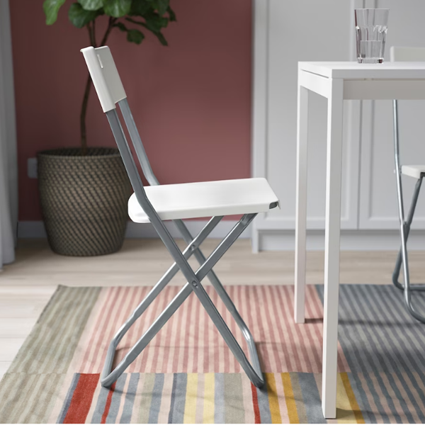 19149 WHITE FOLDING CHAIR 60217799