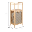 61114 ELVIDA STORAGE SHELF+HAMPER NT          