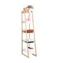 61175 NURA 5-TIER BATH SHELF 30X44X142.5CM WT/NT