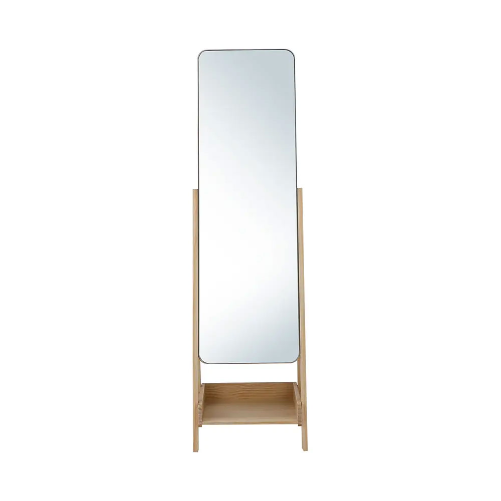 66544 MURPHY STANDING MIRROR WITH SHELF NT 